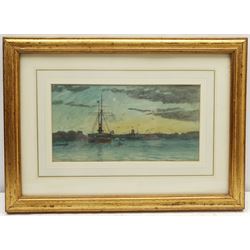 After William Frederick Mitchell (British 1845-1914): 'St Paul's London', watercolour bears signature title and date May '08, 15cm x 30cm