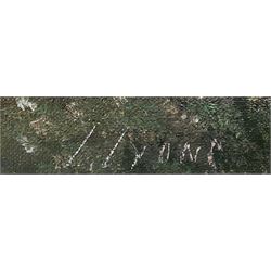 L Lyons (British 19th Century): Heading Home, oil on canvas signed 34cm x 59cm 