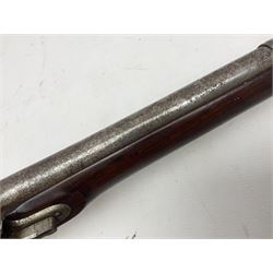 Early 19th century M.T. Wickham of Philadelphia flintlock musket, approximately .700 cal., the 104cm(41