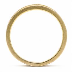 18ct gold diamond band, four round brilliant cut diamonds spaced by scroll and bead  motifs, within a rope twist border 