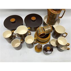 Hornsea Bronte pattern dinner and  wares, to include coffee pot, hot water jug, two milk jugs, two covered tureens etc (28)