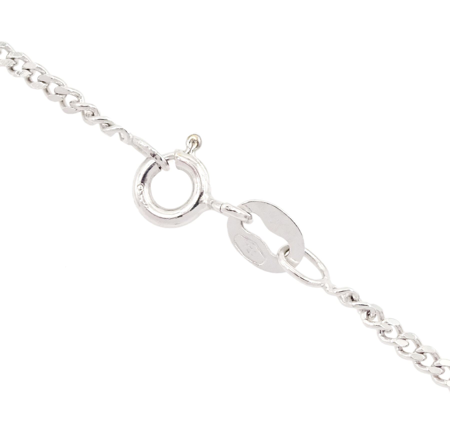 18ct white gold emerald and diamond cluster pendant necklace, single oval cut emerald of approx 4.00 carat, surrounded by fourteen round brilliant cut diamonds, hallmarked, total diamond weight approx 0.85 carat