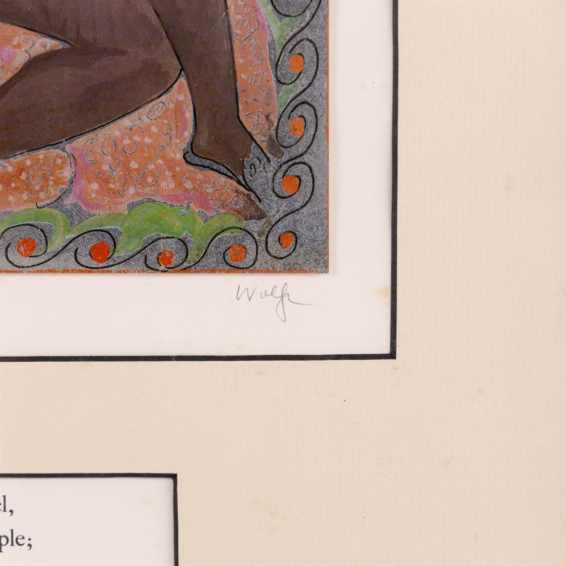 Edward Harris Wolfe (South African 1897-1982): 'Song of Songs', set of twelve limited edition lithographs on silvered paper each signed and numbered 228/250 in pencil, 36cm x 26cm, in matching frames (12)