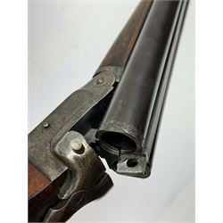 SHOTGUN CERTIFICATE REQUIRED - foreign 12-bore double trigger side by side double barrel shotgun serial no.1147 