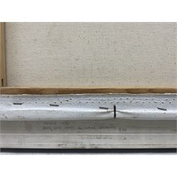 Elaine Broadley  (Yorkshire 20th Century): 'Good Day's Work', oil on canvas signed, titled and dated 1986 verso, with Yorkshire Artists Exhibition catalogue 29cm x 39cm 