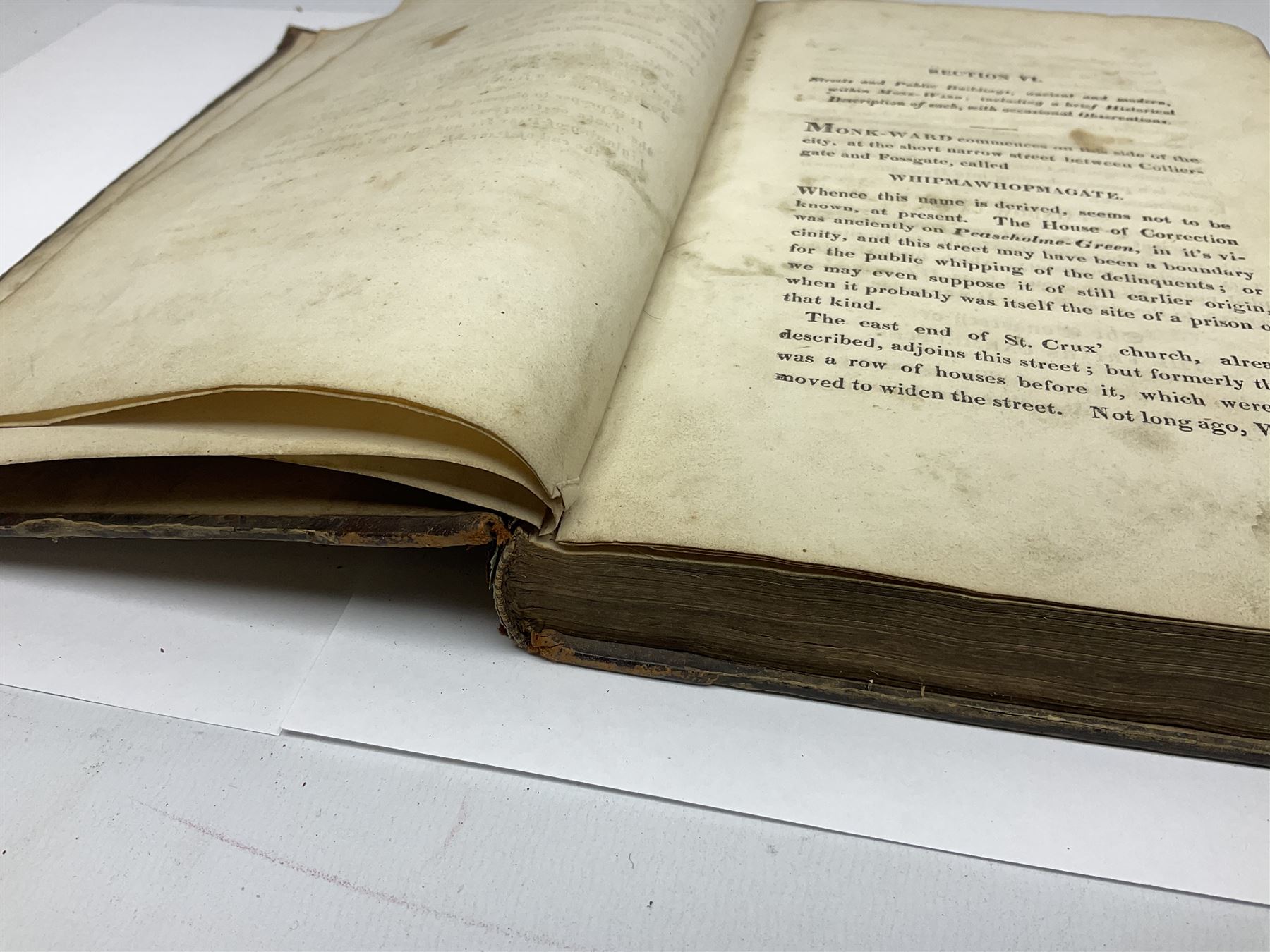 Hargrove Wm.: History and Description of the Ancient City of York. 1818. York Wm. Alexander. Two volumes in three. Disbound and incomplete.
