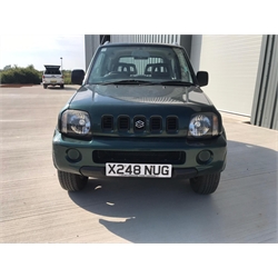 2001 Suzuki Jimny 1.3 JLX 3dr. Petrol, Manual, 4 Wheel Drive. Only 66571 miles, 4 seats. From a local estate. One key, no log book present