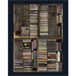 A large collection of mostly Jazz CD's including Jack Teagarden, Count Basie, Woody Herman and many others in four boxes (400+)
