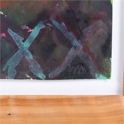 Continental School (20th Century): Abstract Collages, one mixed media and one photographic print each indistinctly signed in pencil and dated '98 and 2000, 57cm x 76cm (2)