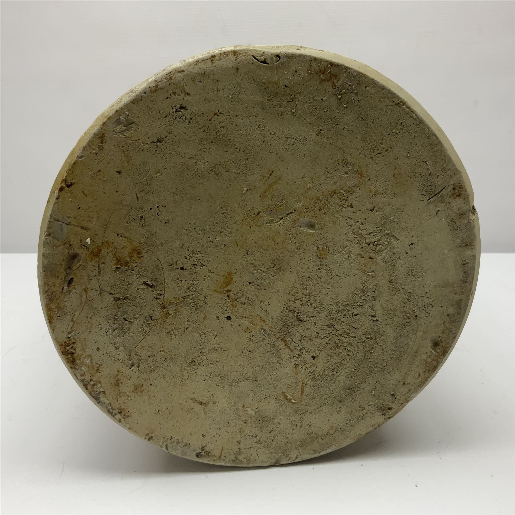 Large 2 gallon stoneware flagon, stamped 'John Soulby Wine Merchant Malton 2 Gall', together with a collection of similar stoneware jars and bottles, largest H40.5cm