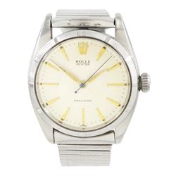 Rolex Oyster Precision gentleman's stainless steel manual wind wristwatch, circa 1959, Ref...