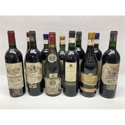 Mixed wine, including Roc de L'Espinas 2002, Cabernet Sauvignon, 2003 Merlot de Carsac, Castillo de Maluenda 1995 Calatayud etc, various content and proof (14)