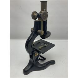 Four microscope, comprising W.J George Ltd, Watson Service 716606, Meopta no 230087 and one other  