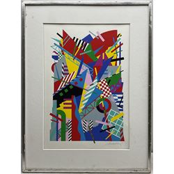 Ernst Lohse (Danish 1944-1994): Abstract, screenprint signed and dated '89 in pencil 61cm x 42cm
