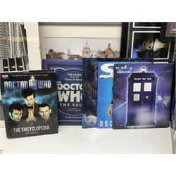Doctor Who collectables to include ‘British Icon Dalek’ limited 50th anniversary edition in original box, collectors cookie jar, Dalek and Tardis related figures, sonic screwdrivers, small quantity of stamps, framed prints, books etc 