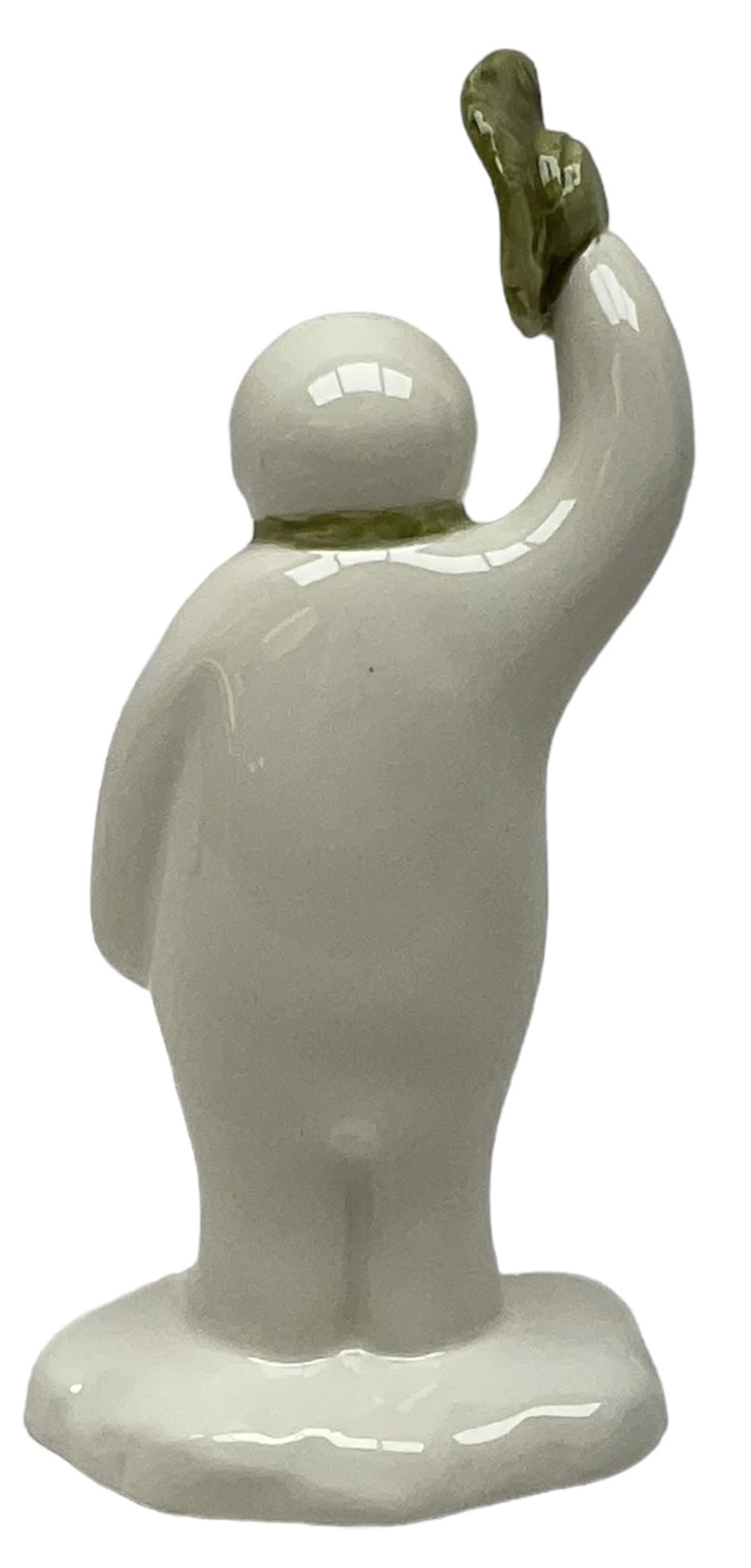 Two Beswick figures, composing The Snowman and Father Christmas, together with Border Fine Arts Enamel dish depicting a scene from The Snowman A3995, all in original boxes 