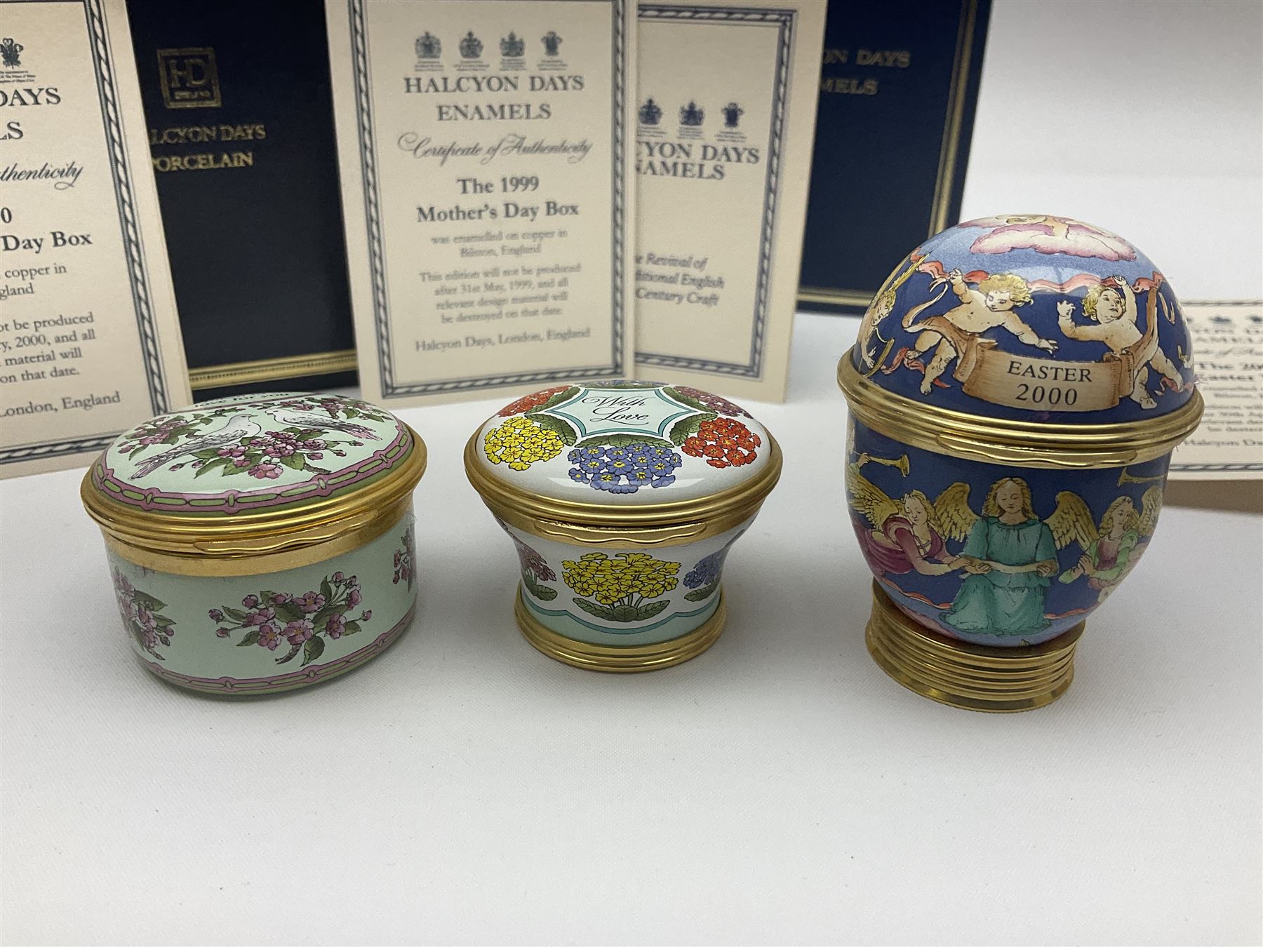 Five Halcyon Days enamel boxes | Wood, Metal & Other Decorative
