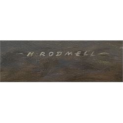 Herbert Rodmell (British 1913-1994): 'The Humber Ferry P.S. Lincoln Castle', oil on board signed, exhibition label verso 35cm x 45cm
