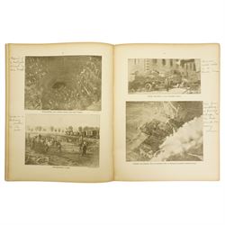 'L'Album de la Guerre', 1914-1919, two volumes published 1923, gilt decorated boards,   'Kriegsalbum' with the illustrtations translated into English and annotated in ink and 'Swollen-Headed William' third edition (4)