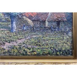 Paul Paul (Staithes Group 1865-1937): French Farmstead, oil on canvas signed 34cm x 45cm 
Provenance: from the collection of the artist's great granddaughter