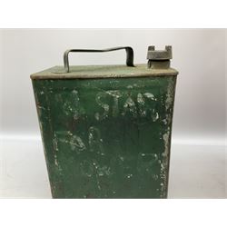 Two vintage petrol cans, H33.5cm, W24.5cm