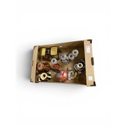 Set of brass postal scales, together with glass paperweight and other collectables 
