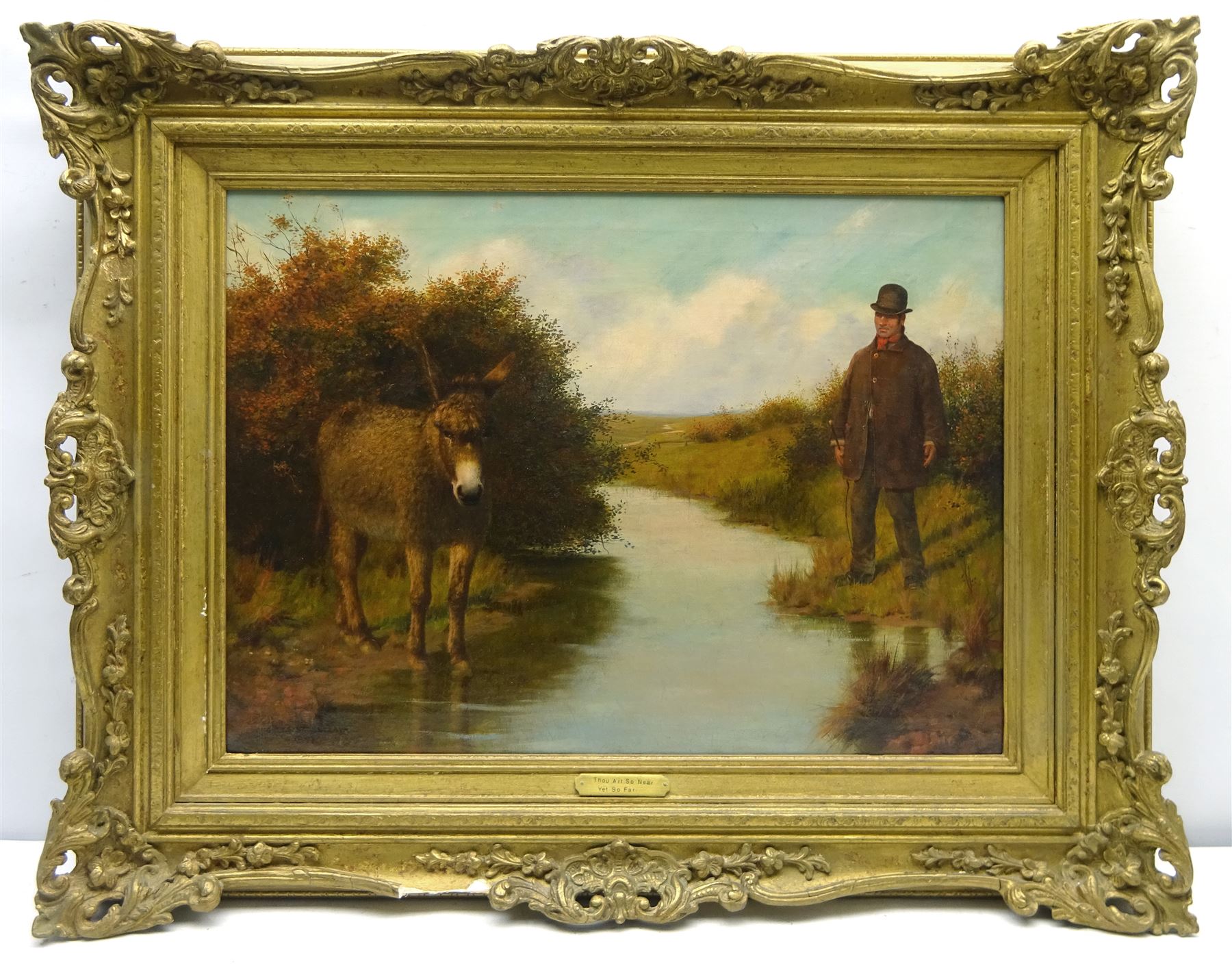 Charles Spencelayh (British 1865-1958): 'Thou Art So Near - Yet So Far', oil on canvas signed and dated 1897, 44cm x 59cm
Provenance: private collection since 1989; illus. Charles Spencelayh and his Paintings by Aubrey Noakes pub. Jupiter Books (London) Limited 1978, p.28 