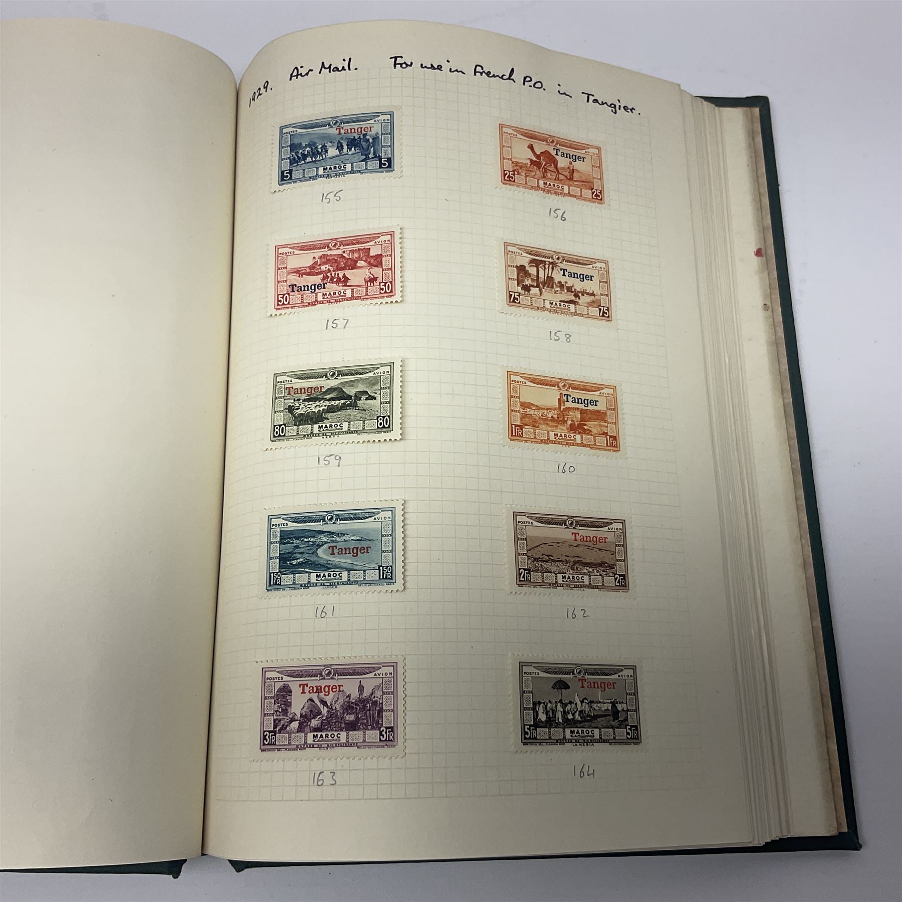 Stamps including British occupation of Italian Colonies overprints, French Morocco stamps with Tanger overprints, surcharges etc, housed in two albums