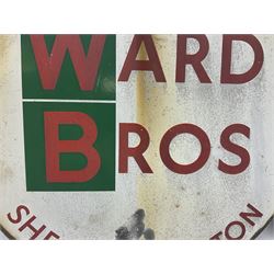 Ward Bros Sherburn Malton enamel sign, together with a Scarborough Hotels Association enamel sign, Malton sign D46cm 