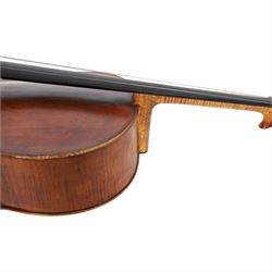 Early 19th century English cello by Samuel Gilkes of London, circa 1820, with two piece back and pine table finished in a golden brown varnish, certificate of authenticity from D.R Hill & Son, Buckinghamshire, numbered H494 in their records, in Hiscox hard case, with two horse hair cello bows, the first an English example stamped Ferranda Millars Liverpool, the second a German example stamped R. Paesold, both with ebonised mother of pearl/abalone frogs and ivory tip plates
This item has been registered for sale under Section 10 of the APHA Ivory Act