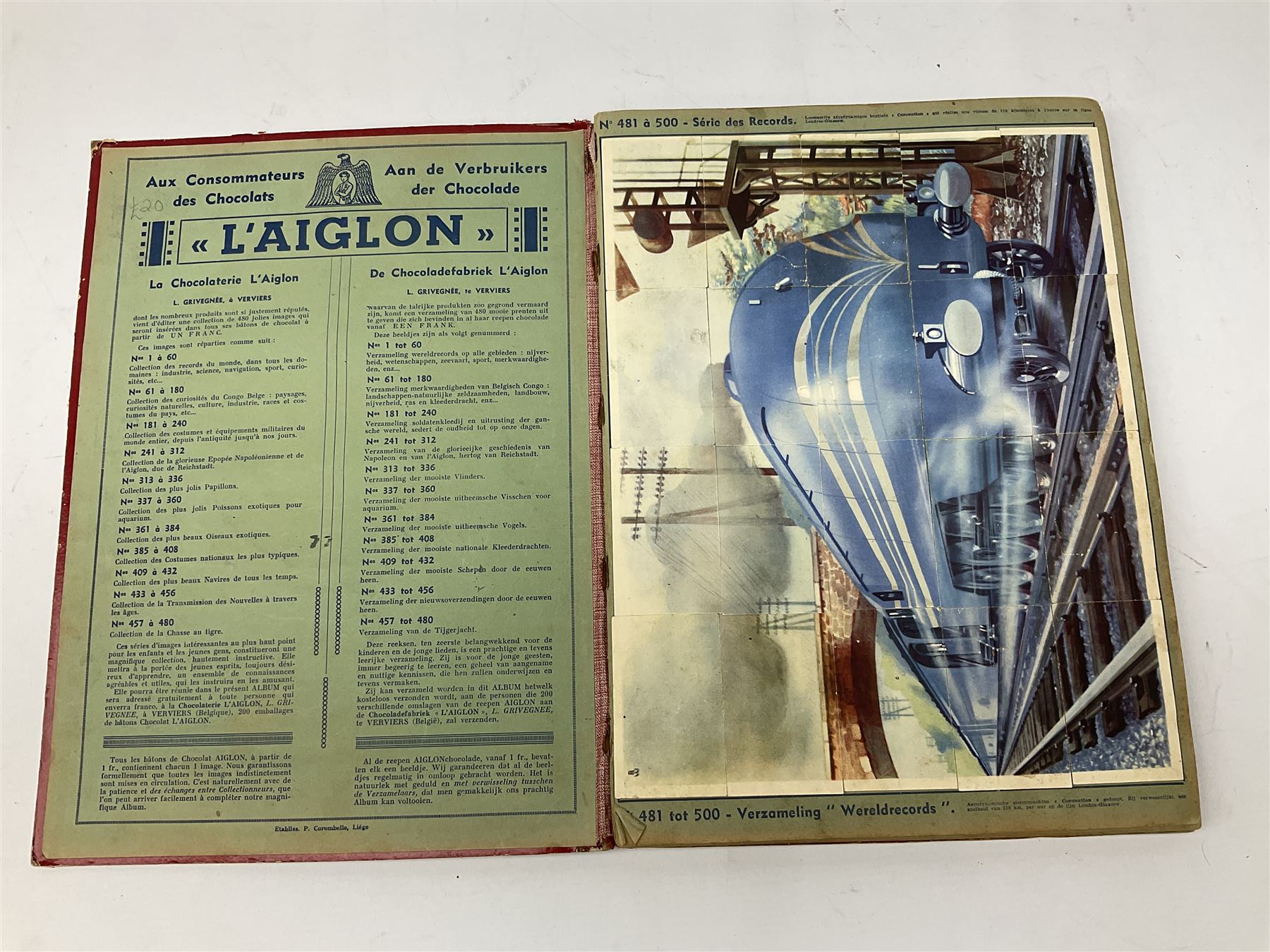 Magnus Laurie: The West Riding Territorials in the Great War. 1920: German Haus Neuerburg cigarette card album entitled Der Bunte Rock depicting 19th century military uniforms; French Chocolat Aiglon trade card album including some military costumes; and a cigarette card album, some of military interest (4)