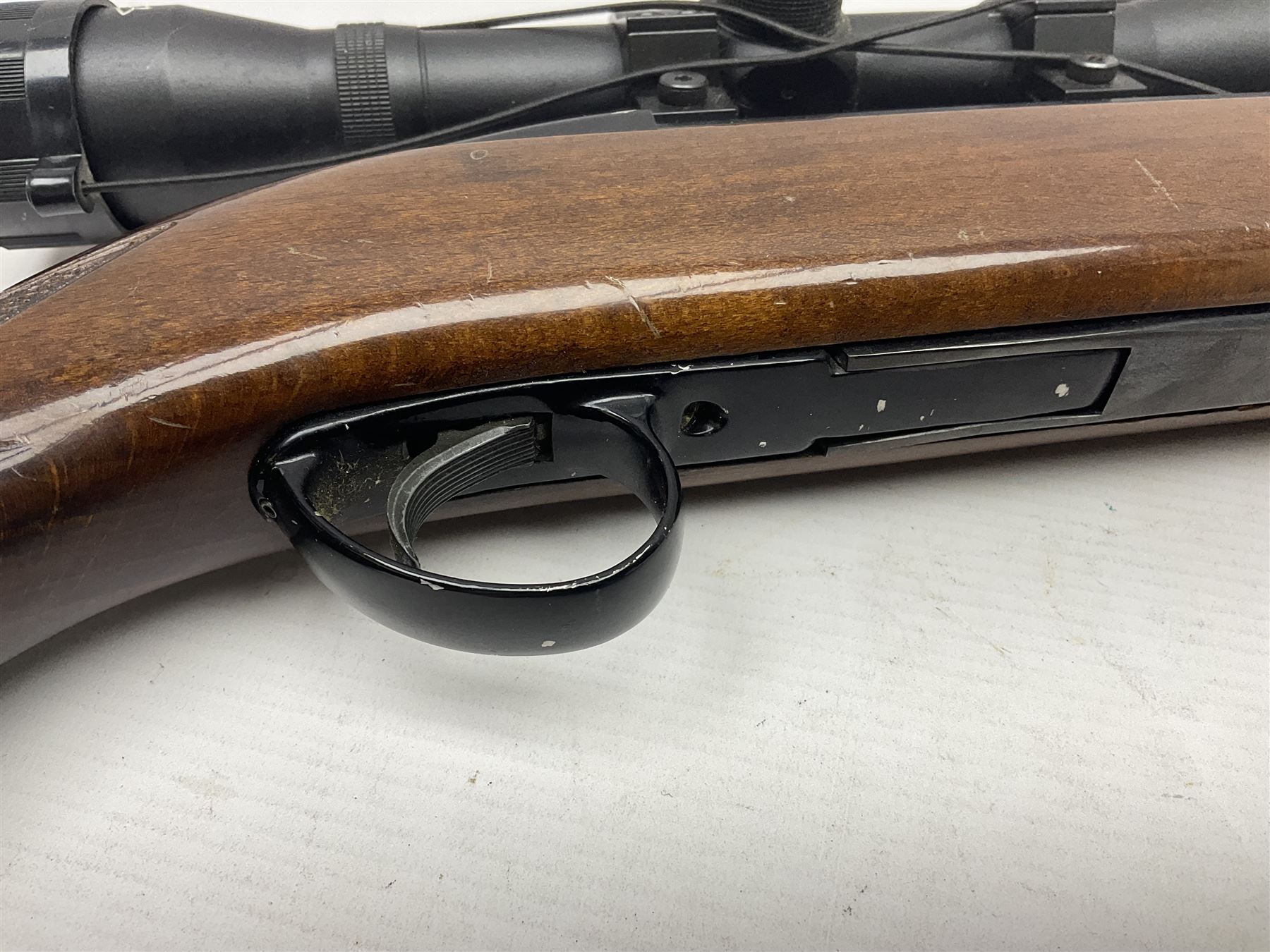 BSA .22 air rifle with under-lever action, the 51cm (20