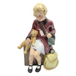 Royal Doulton figure, The Girl Evacuee HN3203, modelled by Adrian Hughes, limited edition 1950/9500