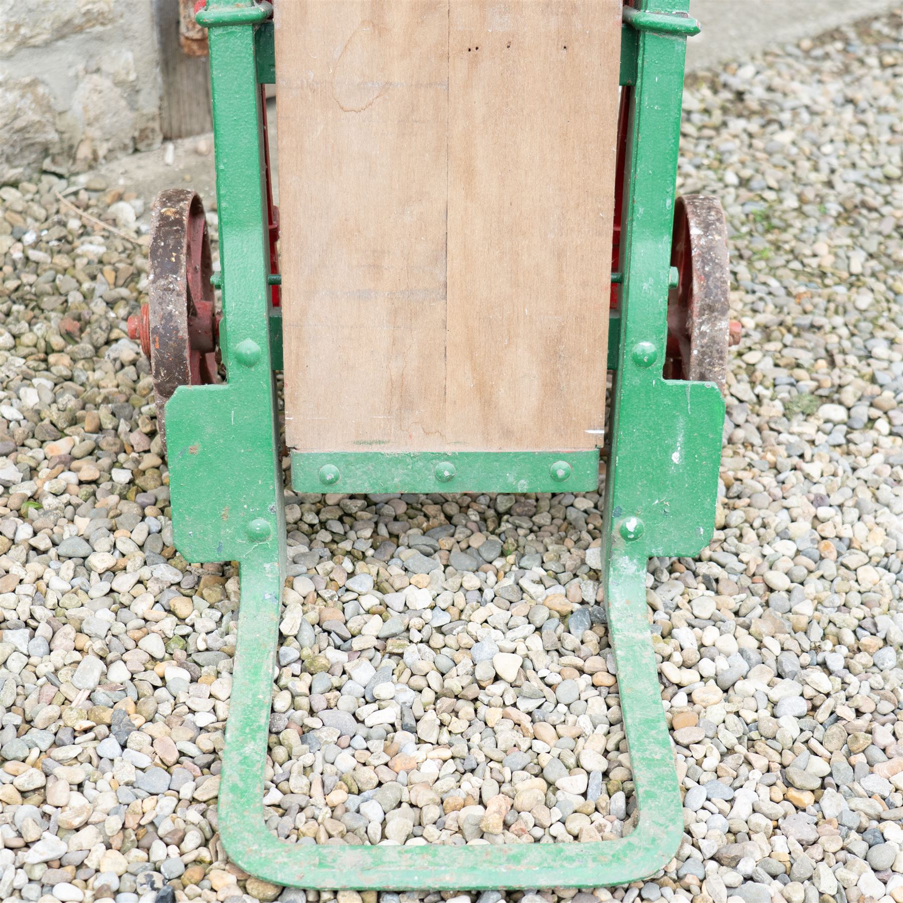 20th century porters sack barrow, the wheels marked H. G Slingsby Patentee Bradford & London 