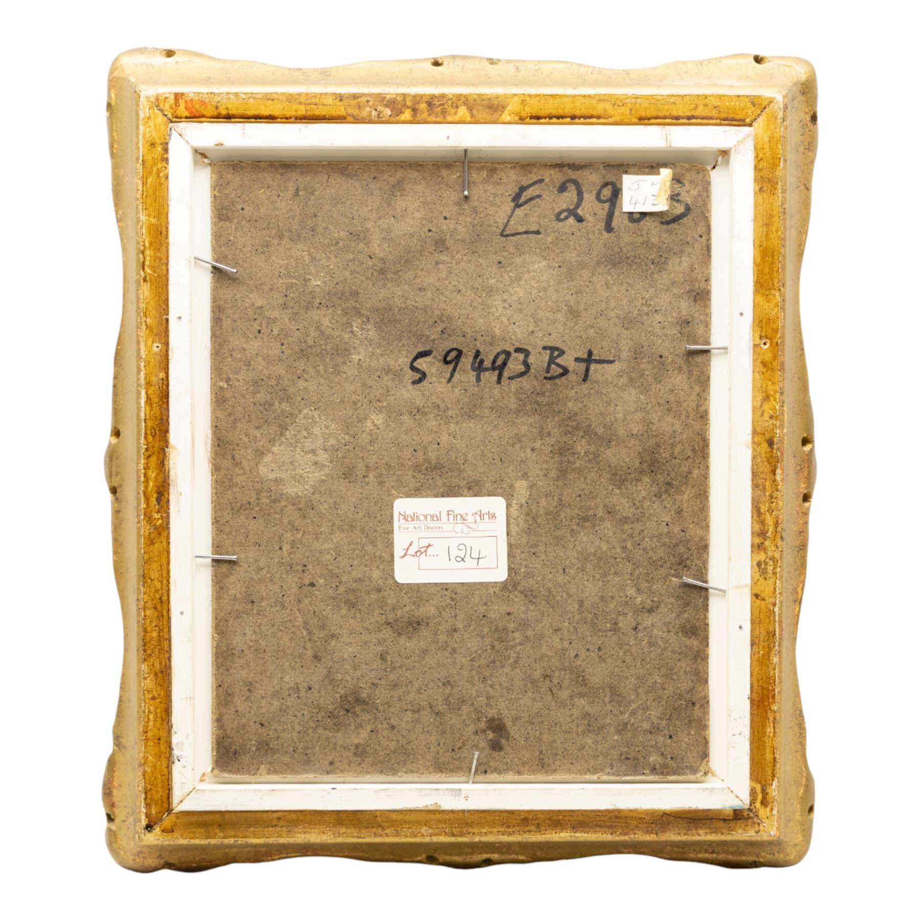 Continental School (20th Century): Dutch Street Scene, oil on panel indistinctly signed 29cm x 39cm; Naive School (20th Century): Girl with Water Jug, oil on board unsigned 26cm x 21cm (2)