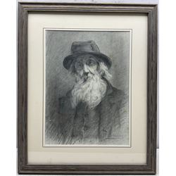 Percy Morton Teasdale (Staithes Group 1870-1961): Bearded Gentleman, pencil signed 36cm x 26cm 
Provenance: from the estate of Robin Hoods' Bay artist John Harold Wood whose sister was married to Teasdale.