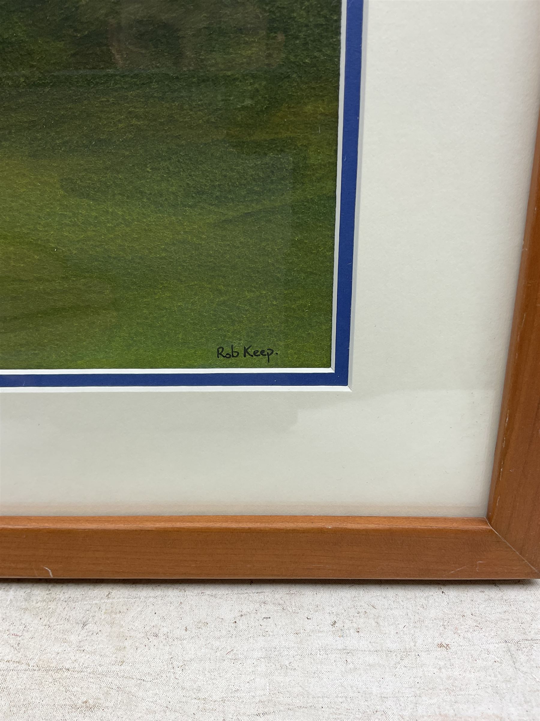 Rob Keep (British Contemporary): Kingfisher, watercolour signed 26cm x 18cm