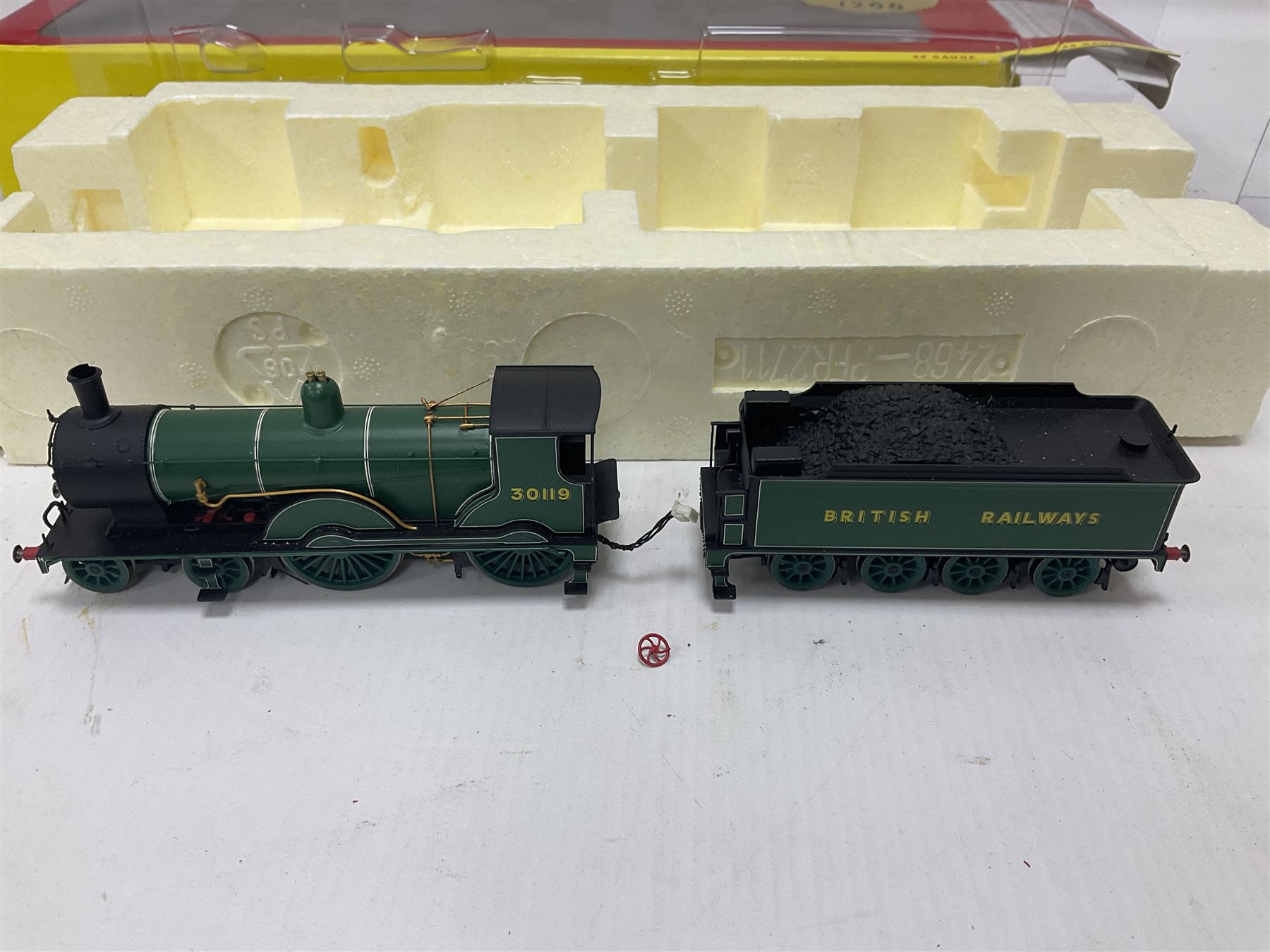 Hornby ‘00’ gauge - Class T9 4-4-0 locomotive Collector Centre Special 118/1200 no.30119 in BR green; Class 06 2-8-0 locomotive no.7675 in LNER black; West Country Class 4-6-2 locomotive ‘City of Wells’ no.34092 in BR green; in original boxes (3) 