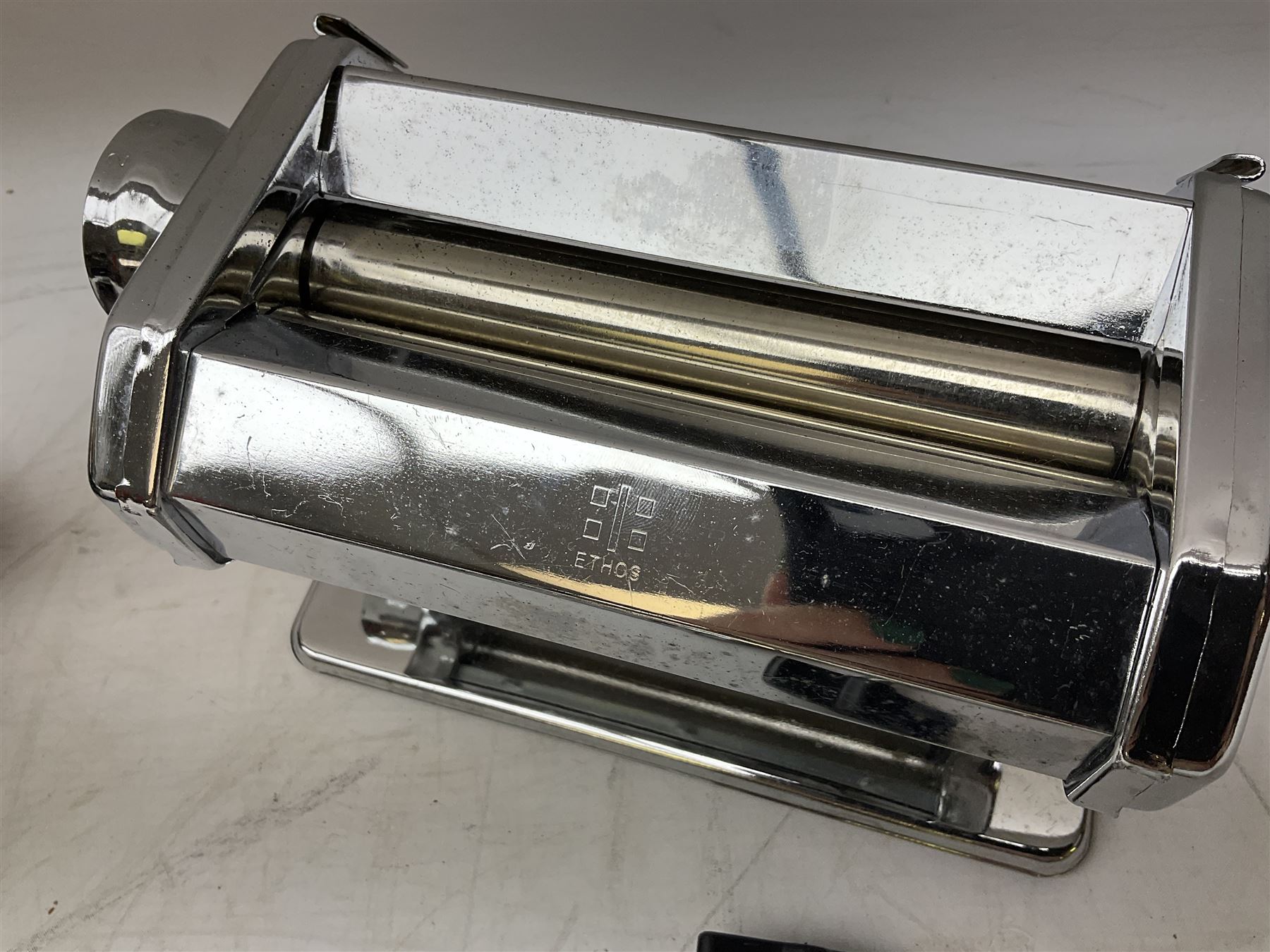 Spong & Co. no.3 table mounted coffee grinder and Ethos fetty pasta machine