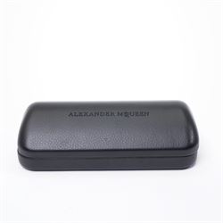 Alexander McQueen - pair of oversized sunglasses, with tortoiseshell-effect acetate frames and gradient tinted lenses, the fronts studded with gold-tone metal rivets, the arms signed ‘Alexander McQueen’, with original hard case and box