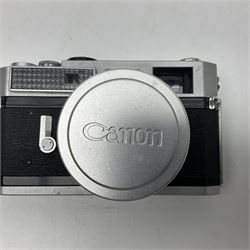 Canon 7 camera body, serial no. 807468, with 'Canon LTM/L39 50mm 1:1.2' lens, serial no. 39250