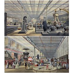 After Joseph Nash (British 1809-1878): 'Machinery' & 'Moving Machinery', pair coloured lithographs from 'Dickinson's Comprehensive Pictures of the 1851 Great Exhibition' pub. Dickinson Bros. New Bond Street 1854, 35cm x 50cm (mounted) (2)