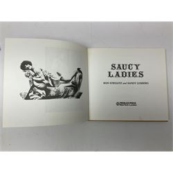 Four reference books, comprising Eric Gill Engravings, Saucy Ladies, Wilde's Last Stand and Camp  