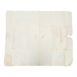 Early 19th century handbill for Malton Races June 1803 'Sagg's only correct and authentic list' with race details, runners and owners, named to back Revd. Harding, Pickering, H32cm