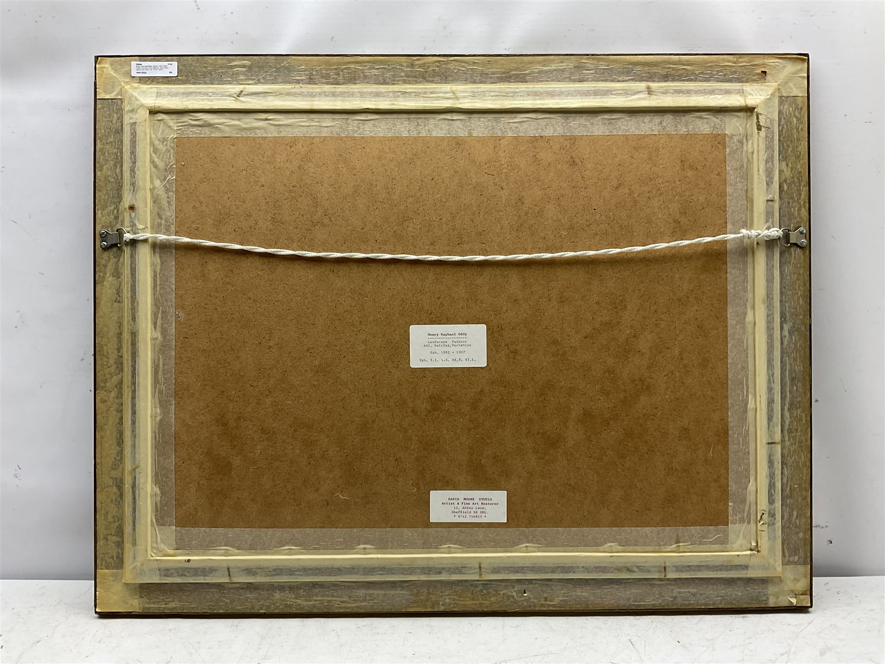 Henry Raphael Oddy (British 1852-1907): Cattle Grazing in the Uplands, watercolour signed and dated '92, 47cm x 65cm