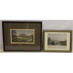  Collection of eighteen 19th century engravings and lithographs including Scarborough, Bamborough and Flamborough max 16cm x 21cm (18)  