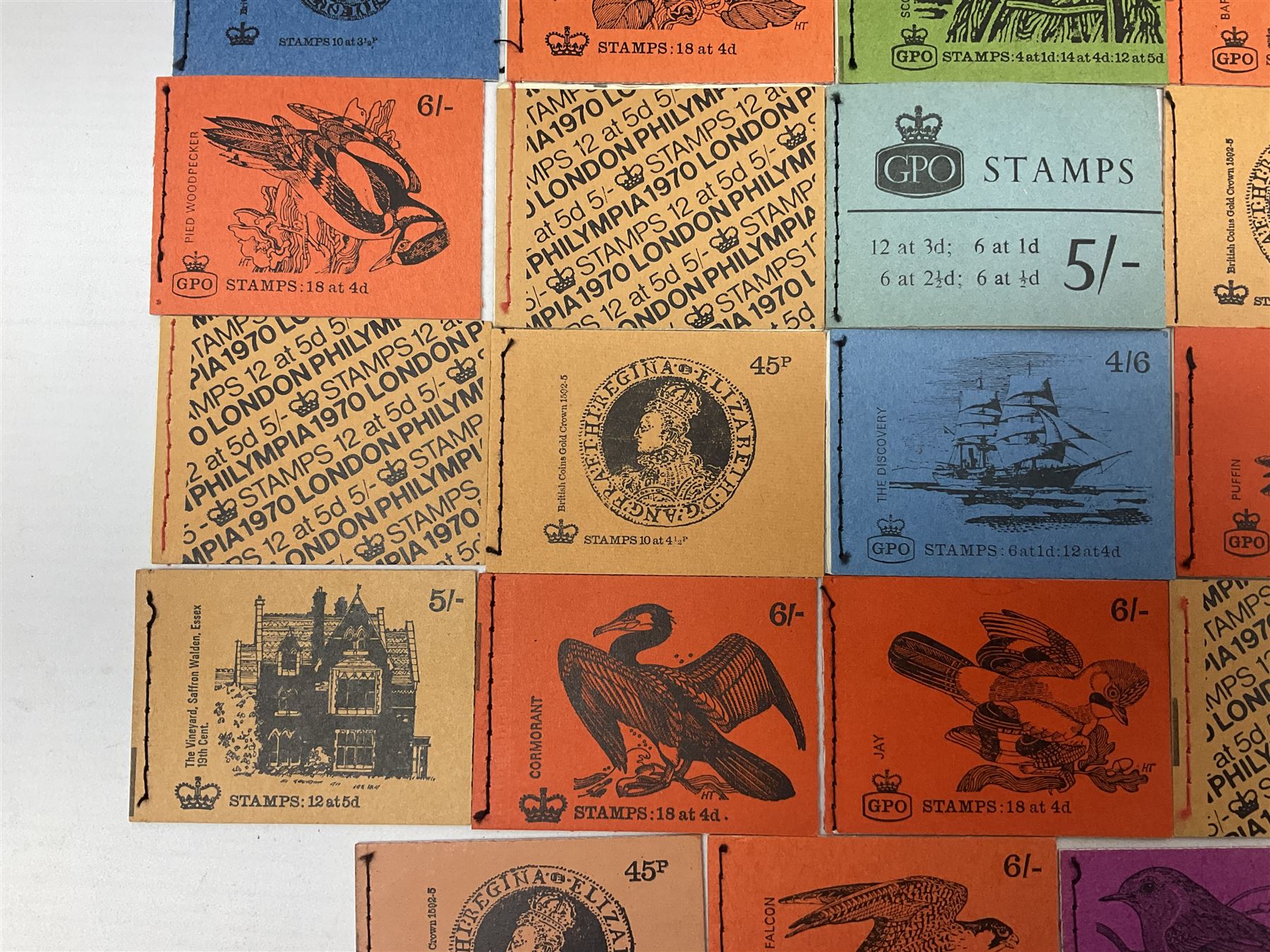 GPO pre -decimal stamp booklets and other stamp booklets, some being complete