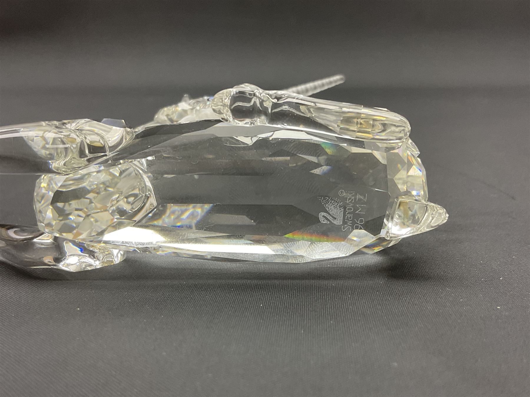 Twenty nine Swarovski Crystal animals, to include koala and baby, in frosted tree branch, elephants, polar bears, squirrel, monkeys, panda, unicorn and snails, etc 