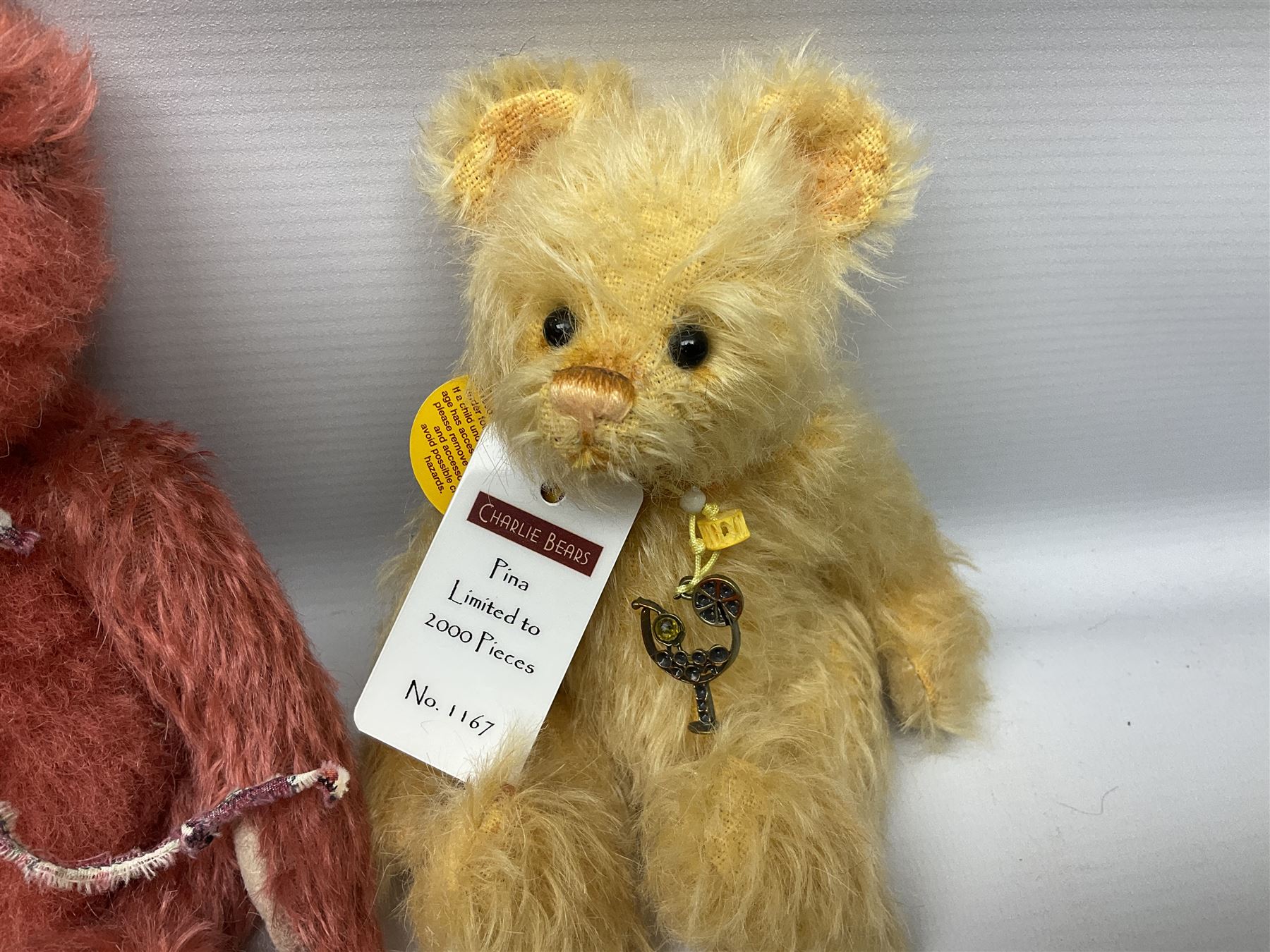 Four limited edition Charlie Bears, comprising Dinky 550/2000, Doobey 1204/2000, Pina 1167/2000, and Mildred 247/600, each designed by Isabelle Lee, from the Minimo Collection, all with tags 