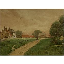 Albert George Stevens (Staithes Group 1863-1925): 'Goathland', watercolour signed, titled verso 17cm x 23cm